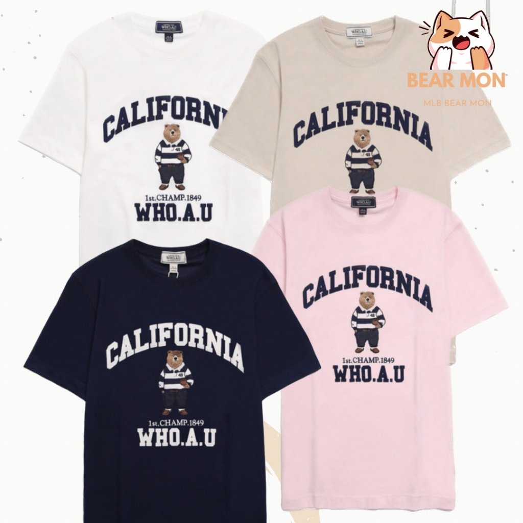 【WHO.A.U】Steve Patch Short Sleeve T-shirt Áo WHOAU Steve Patch Short Sleeve Tee / WHRAD2312U màu trắng