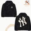 Áo Khoác Lông MLB Basic Stand Neck Mega Logo Soft Dumble Fleece Jumper New York Yankees 3AJPF3016-50BKS 3AJPF3016 Màu đen