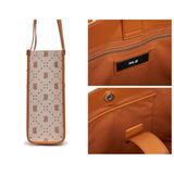  Túi Tote MLB Big Diamond Monogram Jacquard LA Dodgers Chữ B 3AORL013N-43BRS Nâu 