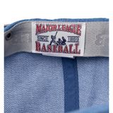  Mũ Lưỡi Trai MLB Dia Monogram Jacquard Denim Mix Match New York Yankees Màu Xanh Phối nâu 3Acpdm14N 