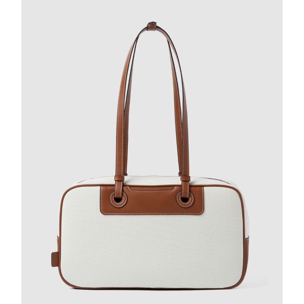 【WHO.A.U】Steve canvas square bucket bag S] WHO.A.U STEVE CANVAS SQUARE BUCKET BAG,IVORY, WHBGD3811A