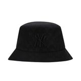  Mũ MLB Classic Monogram Jacquard Bucket Hat New York Yankees 32CPH3111-50L Màu Đen Logo Chìm 