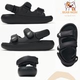  Giày Sandal MLB Base Sandals Metal Boston Red Sox  LA Dodgers Màu Đen Bạc 3Asdbps43 
