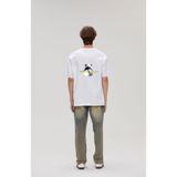  Áo Phông FIER DE MOI Back Panda Màu Trắng Đen In Gấu Panda 