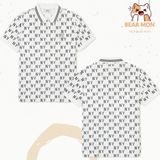  Áo Polo MLB Classic Monogram Front Pattern Collar T-Shirt New York Yankees 3Apqm0443 Màu Trắng / Đen 