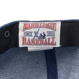  Mũ Lưỡi Trai MLB Culsive Lettering Denim Unstructured Ball Cap New York Yankees LA Dodgers 3Acpvd14N Denim Màu Xanh 