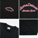  Áo ADLV Script Embossing Chain Needlework Short Sleeve T-Shirt Màu Nâu Hồng Đen 