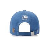 Mũ Lưỡi Trai MLB Dia Monogram Jacquard Denim Mix Match New York Yankees Màu Xanh Phối nâu 3Acpdm14N 