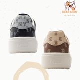  Giày Thể Thao MLB Chunky Classic All-Over Monogram New York Yankees Boston Red Sox 3Asxccm3N Màu Đen Nâu 