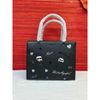 Túi Tote Nữ Karl Lagerfeld Paris Maybelle Round Head Duo Satchel Màu Đen Tim Đen