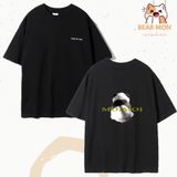  Áo Phông FIER DE MOI Back Panda Màu Trắng Đen In Gấu Panda 