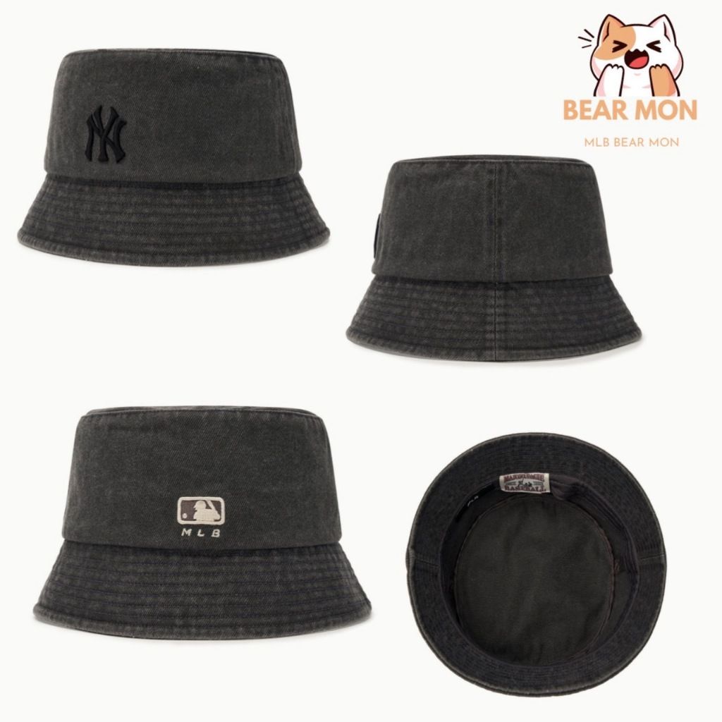 ★MLB Korea★ Basic bucket hat drop fit NY DGrey 3AHT8804N-5 MONOGRAM Classic Jacquard Bucket Hat LA DODGERS - MLB KOREA
