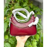  Túi Đeo Chéo Nữ Michael Kors MK Wilma Small Leather Crossbody Bag Màu Đỏ 