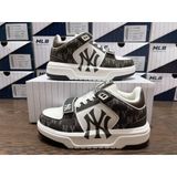  Giày MLB Chunky Liner Mid Denim New York Yankees 3Asxcdn3N Màu Đen Và Trắng Xám 