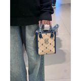  Túi Đeo Chéo MLB Tote Mini Diamond Monogram Jacquard Logo Boston Red Sox New York Yankee Màu Đen Begi Hồng 7acrmd34n 