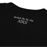  Áo Phông ADLV Mini Baby Face Yellow Cat Earplug Baby Tiger Purple Dinosaur T-Shirt Màu Đen 