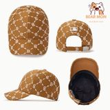  Mũ Lưỡi Trai MLB Dia Monogram Jacquard Structured Ball Cap New York Yankees 3Acpm044N Màu Trắng Nâu Đen 