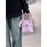  Túi Đeo Chéo MLB Tote Mini Diamond Monogram Jacquard Logo Boston Red Sox New York Yankee Màu Đen Begi Hồng 7acrmd34n 