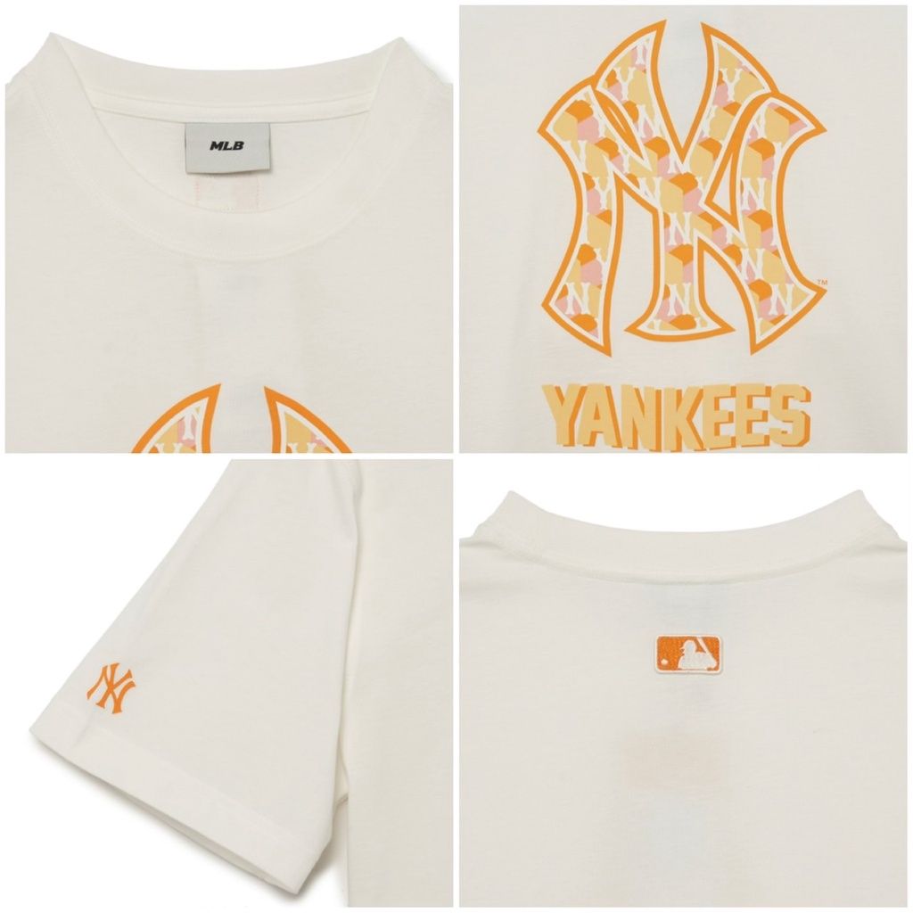Áo Phông MLB Cube Clipping Monogram Overfit Short Sleeve T