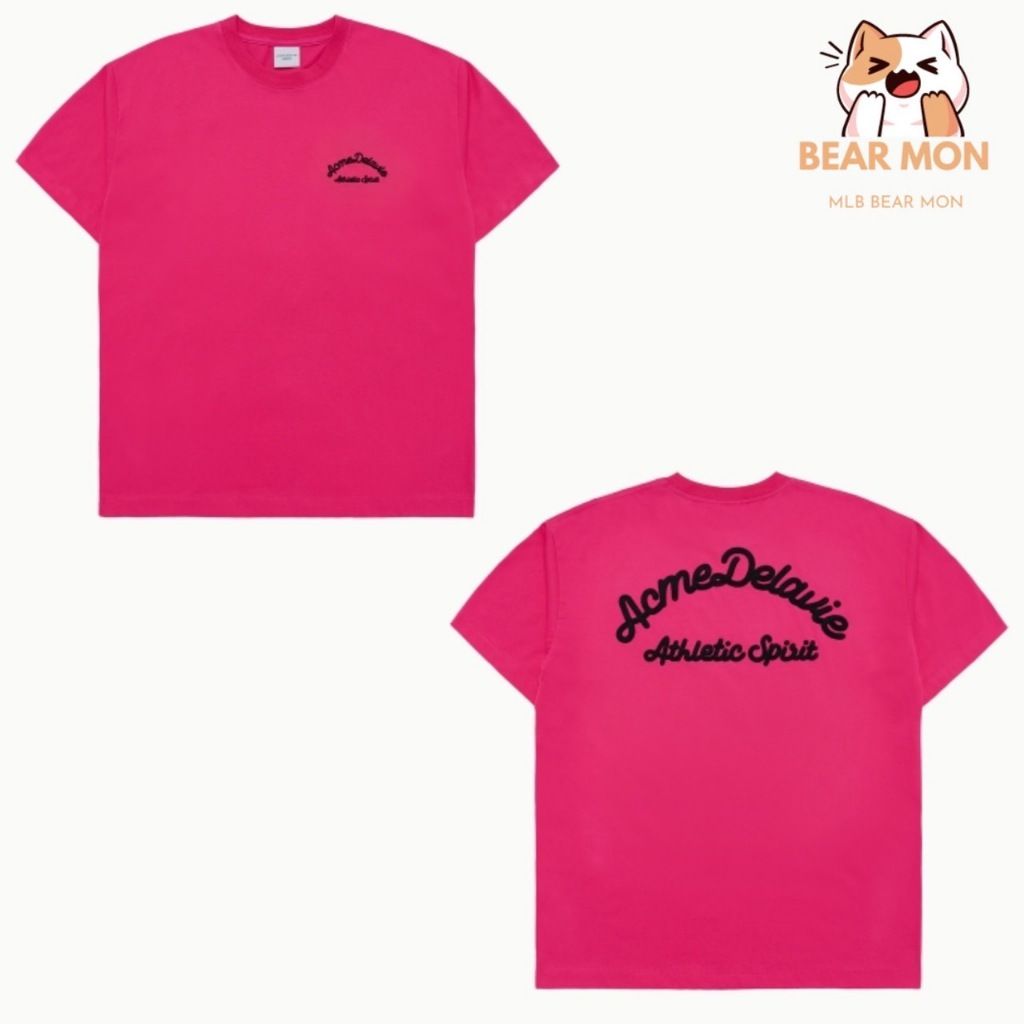 【ADLV】CHAIN EMBOSSING SCRIPT PRINTING SHORT SLEEVE T-SHIRT acme de la vie