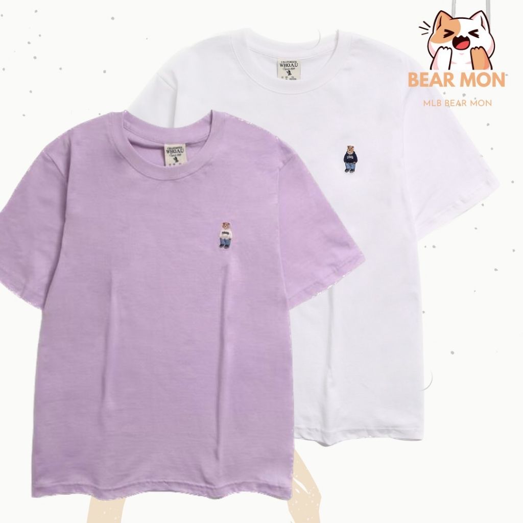 【WHO.A.U】Steve Embroidery Pocket T Áo Whoau Steve embroidery 2PACK short sleeve tee