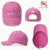  Mũ Lưỡi Trai MLB Unstructured Ball Dodgers Boston Yankees 3Acpvl64N Màu Hồng Đen Nâu Xanh denim 