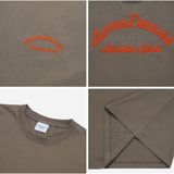  Áo ADLV Script Embossing Chain Needlework Short Sleeve T-Shirt Màu Nâu Hồng Đen 