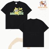  Áo ADLV Retro Heart Bear Short Sleeve T-Shirt màu đen và trắng 