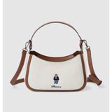  Túi Đeo Vai WHOAU Steve Mini Hobobag Màu Begi Và Xanh Navy Whge3813a 