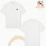  Áo Polo MLB Basic comfortable fit collar t-shirt New York Yankees 3Apqb0143 Màu Trắng Và Đen 