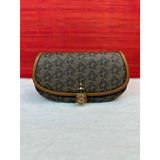 Túi Đeo Chéo Nữ Michael Kors MK Mila Small Empire Signature Logo Shoulder Bag Màu Nâu Đen 