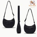  Túi Đeo Chéo Hobo MLB Classic Monogram New Embo Cross Bag New York Yankees 3Acrs024N Logo NY chữ B Màu Trắng và Đen 