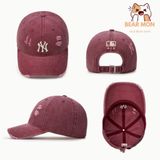  Mũ Lưỡi Trai MLB Damage Washing Unstructured Ball Cap Logo NY LA Chữ B Màu Đen / Xám / Nâu / Đỏ 3Acpvv34N 