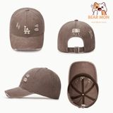  Mũ Lưỡi Trai MLB Damage Washing Unstructured Ball Cap Logo NY LA Chữ B Màu Đen / Xám / Nâu / Đỏ 3Acpvv34N 