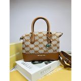 Túi Đeo Chéo MK Michael Kors Hyde Small Satchel Brown Bag Màu Nâu 