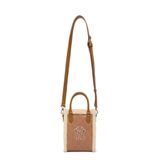  Túi Đeo Chéo MLB Phonebag Dia B 7Acrm0436-43Cas Màu Vàng viền Lông 