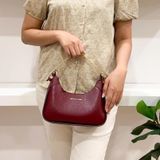 Túi Đeo Chéo Nữ Michael Kors MK Wilma Small Leather Crossbody Bag Màu Đỏ 