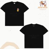  Áo Phông ADLV Mini Baby Face Yellow Cat Earplug Baby Tiger Purple Dinosaur T-Shirt Màu Đen 