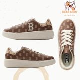  Giày Thể Thao MLB Chunky Classic All-Over Monogram New York Yankees Boston Red Sox 3Asxccm3N Màu Đen Nâu 