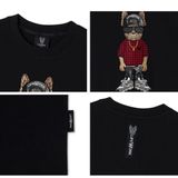  Áo Lifework Snapback hip dog applique short sleeve t-shirt Chó Đại Ka Màu Trắng Đen Xanh Lw242Ts106 