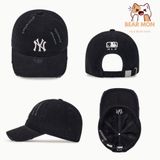  Mũ Lưỡi Trai MLB Basic Washing Denim Unstructured Ball Cap New York Yankees Logo NY Màu Xanh / Đen 3Acpvd34N 