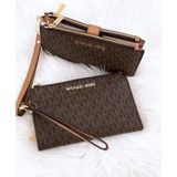  Ví Michael Kors MK Adele Monogram Clutch Bag 35F8GTVW0B Màu Nâu 