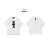  Áo Lifework Snapback hip dog applique short sleeve t-shirt Chó Đại Ka Màu Trắng Đen Xanh Lw242Ts106 