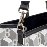  Túi Tote Vuông MLB Cube Monogram Medium Tote Boston Red Sox Màu Xám 3Aorm042N-43Grs 
