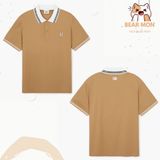  Áo Polo MLB Basic collar color matching computer fit t-shirt New York Yankees 3Apqb0243 Màu Trắng Đen Nâu 