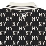  Áo Polo MLB Classic Monogram Front Pattern Collar T-Shirt New York Yankees 3Apqm0443 Màu Trắng / Đen 