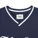  Áo Phông MLB Varsity V-neck woven t-shirt Boston Red Sox New York Yankees 7Atsv0743 Màu Trắng và Xanh Navy 