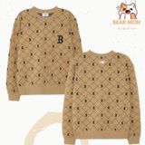  Áo Sweat MLB Diamond monogram front pattern jacquard comfortable fit sweatshirt NY Boston Red Sox 3Amtm0134 