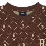  Áo Sweat MLB Diamond monogram front pattern jacquard comfortable fit sweatshirt NY Boston Red Sox 3Amtm0134 