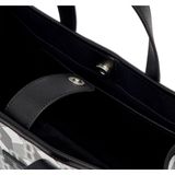  Túi Tote Vuông MLB Cube Monogram Medium Tote Boston Red Sox Màu Xám 3Aorm042N-43Grs 